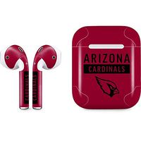 Skinit Decal Audio Skin for Apple AirPods with Lightning Charging Case - Officially Licensed NFL Arizona Cardinals Red Performance Series Design