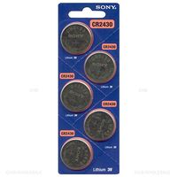 5 Pc Sony Cr2430 Ecr2430 Cr 2430 3v Lithium Batteries New Expire 2025"
