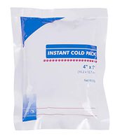 Instant Cold Pack 4" x 5". Pack of 50 Instant Cold Compresses for sprains, Muscle spasms, Headaches, Burns. First Aid Compresses for Minor Aches and Pains. Non-Toxic, Flexible.