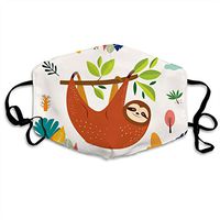 Funny Cute SlothDust Mouth Adjustable Windproof Ear Loops Breathable Reusable Face for Kids Teens Men Women