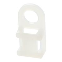 Panduit TA1S8-C 4-Way Tie Anchor Mount, Screw Applied, Nylon 6.6, Indoors Environment, #8 Screw Mounting Method, Natural, 0.17" Hole Diameter (Pack of 100)