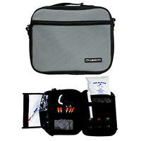 ChillMED Premier Diabetic Supply Organizer | Travel Bag with Shoulder Strap and One 24 oz Cold Pack - Up to 24 Hours of Cool Time - 11" x 9" x 3" (Grey)