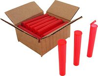 Transparent Red Pre-Roll Tubes - 109mm - King Size - #PRT109TR - Set of 25