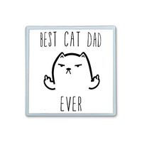 Contact Lens Box Holder Container Case Storage Eyecare Kit -Best Cat Dad Ever