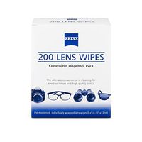 Zeiss Pre-Moistened Lens Cleaning Wipes, 6 x 5-Inches, 200 count