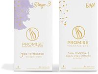 Third Trimester Promise Prenatal Stage 3 and DHA for Weeks 28-40 (30 Count) Organic, Non-GMO Pregnancy Nutrition - Once a Day- Free Shipping! (1 Month Supply with DHA)