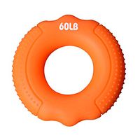 KNDDYY Grip Strength Trainer,Hand Grip Strengthener,Forearm Grip Workout,Grip Trainer Silicone Rings for Rock Climbing (60LB)