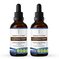 California Poppy Tincture Alcohol-Free Extract, Organic California Poppy Eschscholzia Relaxation 2x4 OZ
