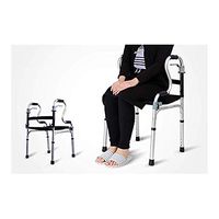 JJZXPJ Foldable Walker with Seat，Walking Frame Height Adjustable Walkers for Seniors Lightweight with Comfort Grip Standard Walkers- Ideal for Elderly & Handicap