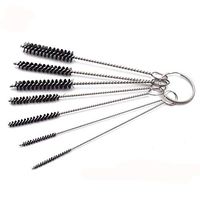 BEESCLOVER 7 Pcs/set Nylon Brush Multi-Functional Tools Cleaning Brush Drink Straws Sewing Machines Paint Spray Guns Cleaning Brush
