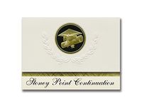 Signature Announcements Stoney Point Continuation (Chatsworth, CA) Graduation Announcements, Presidential style, Elite package of 25 Cap & Diploma Seal. Black & Gold.