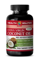 Metabolism - Coconut Oil 3000MG - Extra Virgin - Pure and Potent Ingredients - Coconut Oil Liquid - 1 Bottle (60 Softgels)