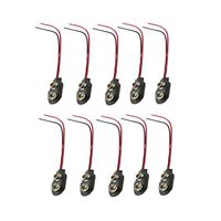 C&E CNE80384 9V Battery Clip Connector, 10-Pack