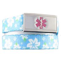 Medical Alert Bracelet | Adjustable up to 6.5" Wrist Size | Free Engraving | 1 Bracelet, 1 Custom Stainless Steel Laser Engraved Tag | Hawaiian