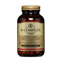 Solgar B-Complex "100", 100 Vegetable Capsules - Heart Health - Nervous System Support - Supports Energy Metabolism - Non GMO, Vegan, Gluten Free, Dairy Free, Kosher, Halal - 100 Servings