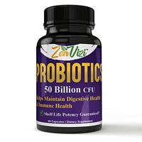 Huge Demand! Powerful Pure & Efficient Probiotic 50 Billion CFU, 20 Scientifically Proven Strains, Digestive Health & Immune Support HIGH Potency w/Prebiotic Blend Ultra Probiotics for Women + Men