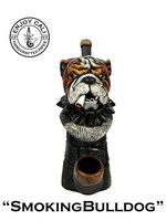 Handmade Tobacco Pipe Art Collectible Smoke Functional New Collection (Bulldog)
