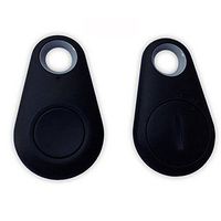 Bluetooth Smart Tracker GPS Locator Wireless Anti Lost Alarm Sensor for Wallet Kids Pet Car Key (Black)