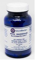 NaturalDoctor - Mega Magnesium Glycinate 275, 120 Veg Capsules
