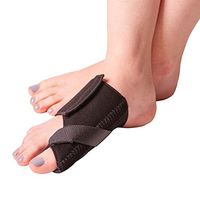 BraceAbility Soft Bunion Splint | Brace to Correct and Straighten Big Toe Alignment, Non-Surgical Hallux Valgus Joint Support Remedy & Arthritis Pain Relief Wrap (Medium - Left)