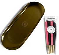 Beautiful Burns Gold Rolling Tray & Pre-Rolled Cones Combo - Limited Edition