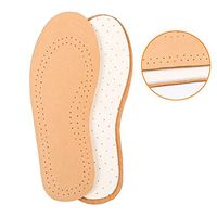 ROSENICE Leather Insoles Shoes Cushion Pad Feet Pain Relief Inserts 1 Pair (Size L)