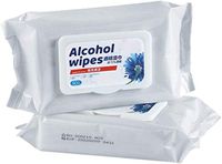 75% Alcohol Detergent Wipes, Disposable Wipes Portable Wet Tissue Mobile Phone Skin Toys Cleaning Travel (2 Pack, 100 Wipes)