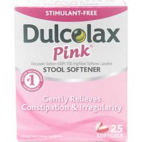 Dulcolax Pink Stool Softener Softgels 25 ea (Pack of 3)