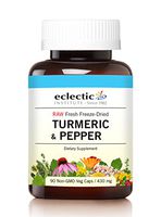 Eclectic Turmeric & Pepper Freeze Dried Vegetables with Glass, Blue, Peppermint, 90 Count