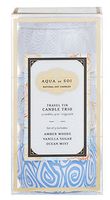 SOI Company The Aqua de SOi 100% Premium Natural Soy Candle, 3 Candle Nuovo Gift Trio, Ocean Mist, Amber Woods, Vanilla Sugar
