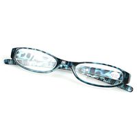 Inlefen Blue Oval Reading Glasses Eyeglasses with Pattern Design Readers for Womens and Men