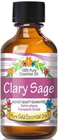 Pure Gold Clary Sage Essential Oil, 100% Natural & Undiluted, 60ml