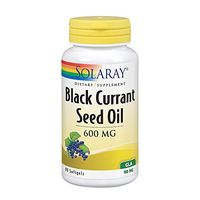Solaray Black Currant Seed Oil 600 mg | Gamma Linolenic Acid (GLA) | Healthy Skin, Hair, Joints, Vascular & Immune Function Support | 90 Softgels