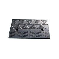 Heavy Rubber Threshold Triangle Pad, Non-Slip Vehicle Tire Protection Ramp Hotel Restaurant Curb Ramp (Color: Black, Size: 50 27 10.5cm) (Size : 502710.5CM)