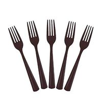 Black Plastic Forks 50 Count Party Catering Picnic Disposable New