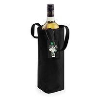 Westford Mill Cotton Bottle Bag (One Size) (Black)