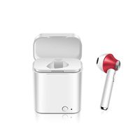 Halffle Bluetooth Wireless Single Headset Mini Sports Single Earphone Headphone with Charging Box