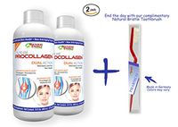 Natural Energy Vital Procollagen - Liquid Hydrolyzed Collagen Protein with Hyaluronic Acid and Glucosamine Chondroitin Sulfate Anti-Aging Factor for Men and Women 16oz |New Snickerdoodle Flavor|