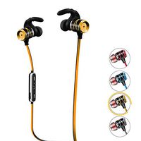 Bluetooth Headphones Earbuds, 2019 Brand Wireless Sports Earphones w/Mic IPX7 Waterproof HD Stereo Sweatproof Earbuds 7-9 Hours Noise Cancelling Headsets (Golden)