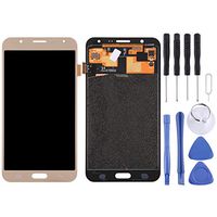 Phone case Phone Cover LCD Screen and Digitizer Full Assembly (OLED Material) for Galaxy J7 / J700, J700F, J700F/DS, J700H/DS, J700M, J700M/DS, J700T, J700P(Black) (Color : Gold)