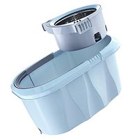 Broom and Dustpan with Long Handle Telescopic Upri Rotating mop - Stainless Steel Lazy mop, Household Absorbent mop