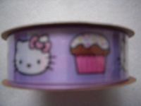 Hello Kitty Ribbon Cupcake Print 3 Yds