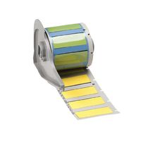 Brady M71-375-175-342YL BMP71 PermaSleeve Wire Marker Sleeves, 0.645" Height, 1.765" Width, Polyolefin (B-342) Yellow (Roll of 100)