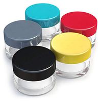 Small Size Empty Travel Jars - with Lids for Makeup, Lotion, Cream, Lip Balm and other Cosmetics, Superior Quality Sample Containers for Travel and Home