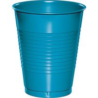 Club Pack of 240 Turquoise Blue Disposable Plastic Drinking Party Tumbler Cups 16 oz