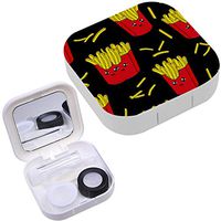 Portable Contact Lens Case Box Travel Kit Mirror + Bottle + Tweezers Container Holder [ Cute Kids Girls Boys ]