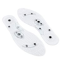 Gnker Magnetic Therapy Insoles Shoe Gel Insoles Feet for Men Comfort Pads Foot Care