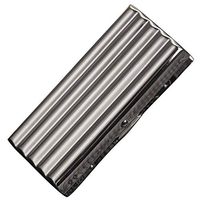 Exttlliy Creative Thin Portable Stainless Steel Pocket Carrying Cigarette Box Case for Holds 10 Regular Size Cigarettes (Not Included Cigarette)