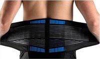 Brand New Deluxe Neoprene Double Pull Lumbar Lower Back Support Brace Exercise Belt: L (34-38''/86-96cm)