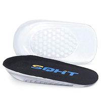 SQHT's Height Increase Insoles, Heel Cushion Inserts, Heel Lift Inserts for Leg Length Discrepancies (Large - 0.6" Height)